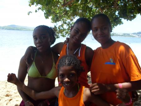 Sandrine, Alyssa mi hermana et moi